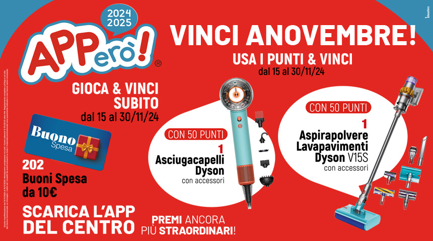 gioca e vinci con apperò - novembre - slide